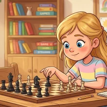 kids playing chess post